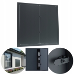 DRZWICZKI REWIZYJNE OSŁONA INSTALACJI 100X110 CM REWIZJA METAL GRAFITOWY