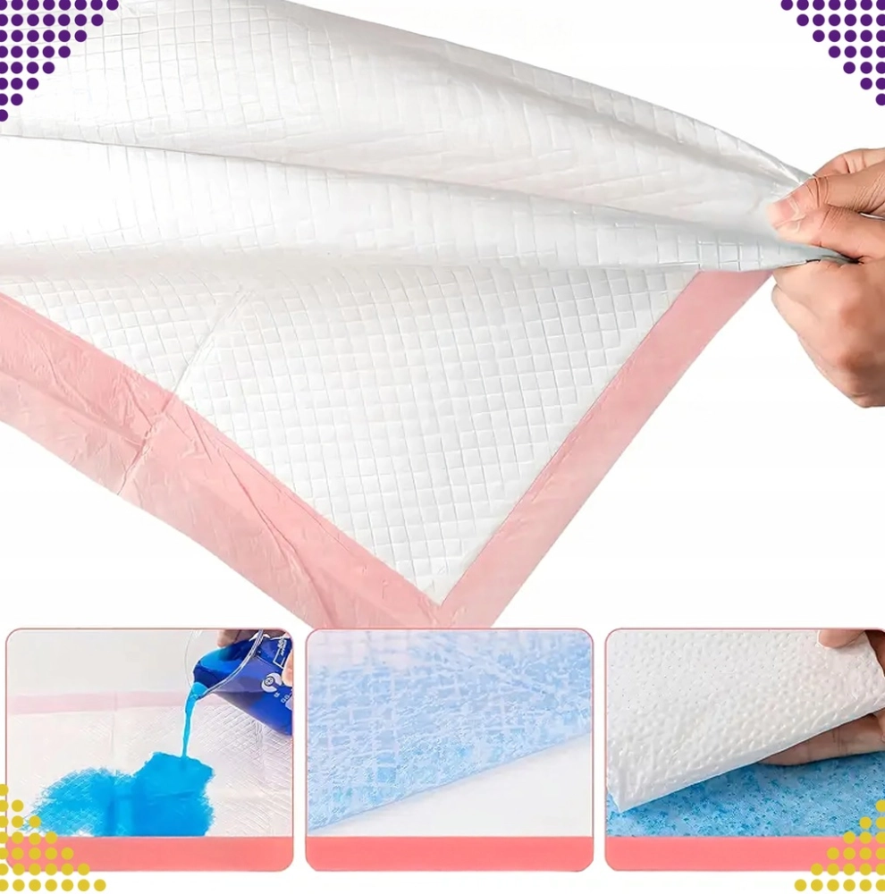 PODKŁADY HIGIENICZNE DLA ZWIERZĄT PSA KOTA DO NAUKI SIKANIA 60X90 CM 50 SZT