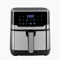FRYTKOWNICA BEZTŁUSZCZOWA AIR FRYER FRYTOWNICA DUŻA MISA KOSZ 6,5L SREBRNA