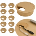 PRZEPUST KABLA OKRĄGŁY MASKUJĄCY FI 6 CM ZESTAW PRZELOTEK 60 MM 10 SZT BUK