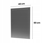 DRZWICZKI REWIZYJNE MASKUJĄCE OSŁONA INSTALACJI REWIZJA 40X60 METAL GRAFIT