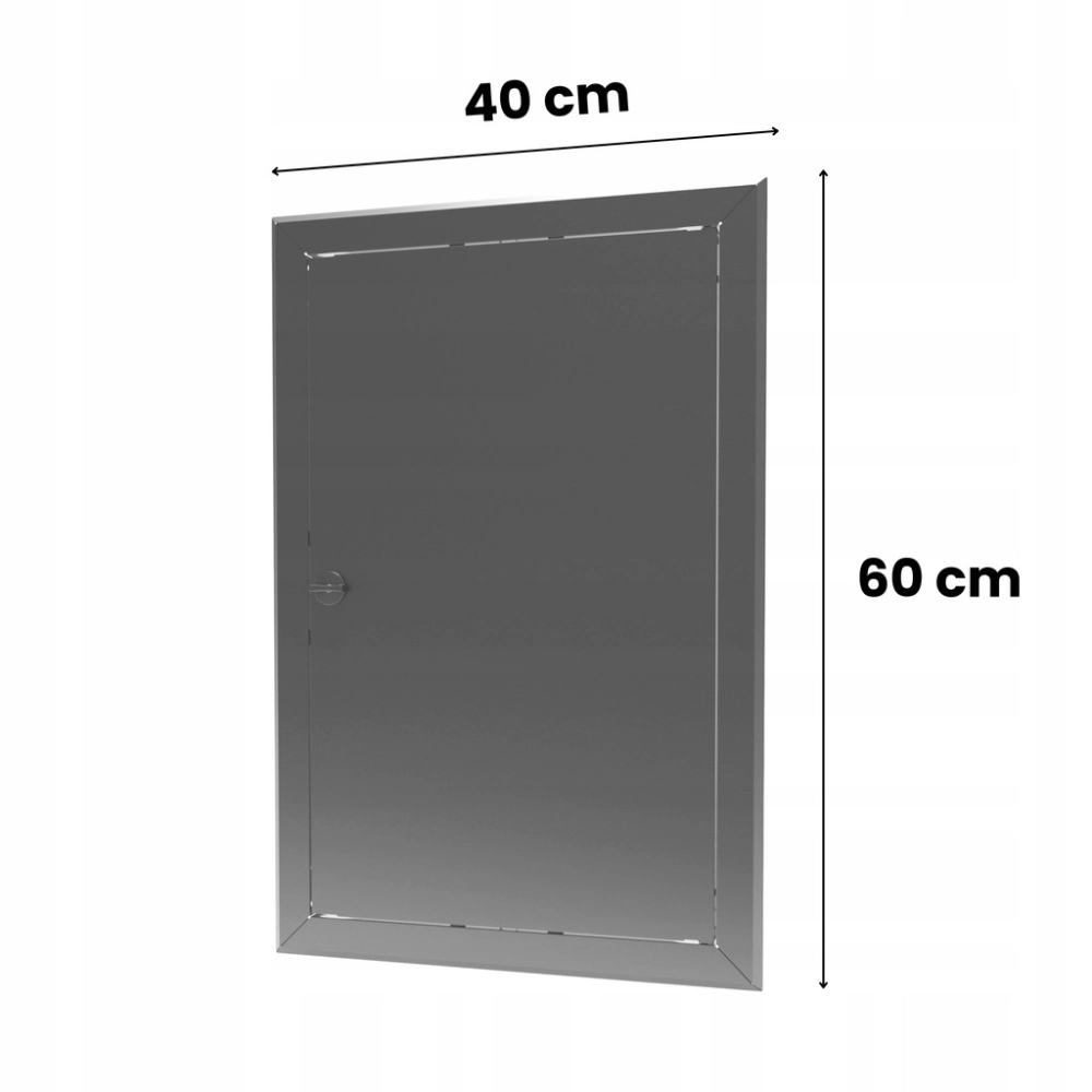 DRZWICZKI REWIZYJNE OSŁONA INSTALACJI REWIZJA 40X60 CM METALOWE BIAŁE