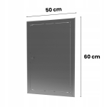 DRZWICZKI REWIZYJNE NIERDZEWNE OSŁONA INSTALACJI REWIZJA 50X60 CM STAL