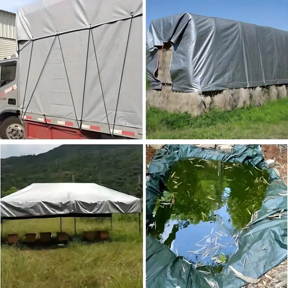 PLANDEKA UNIWERSALNA PŁACHTA OKRYCIOWA ZABEZPIECZAJĄCA OCHRONA UV 6x8 120g