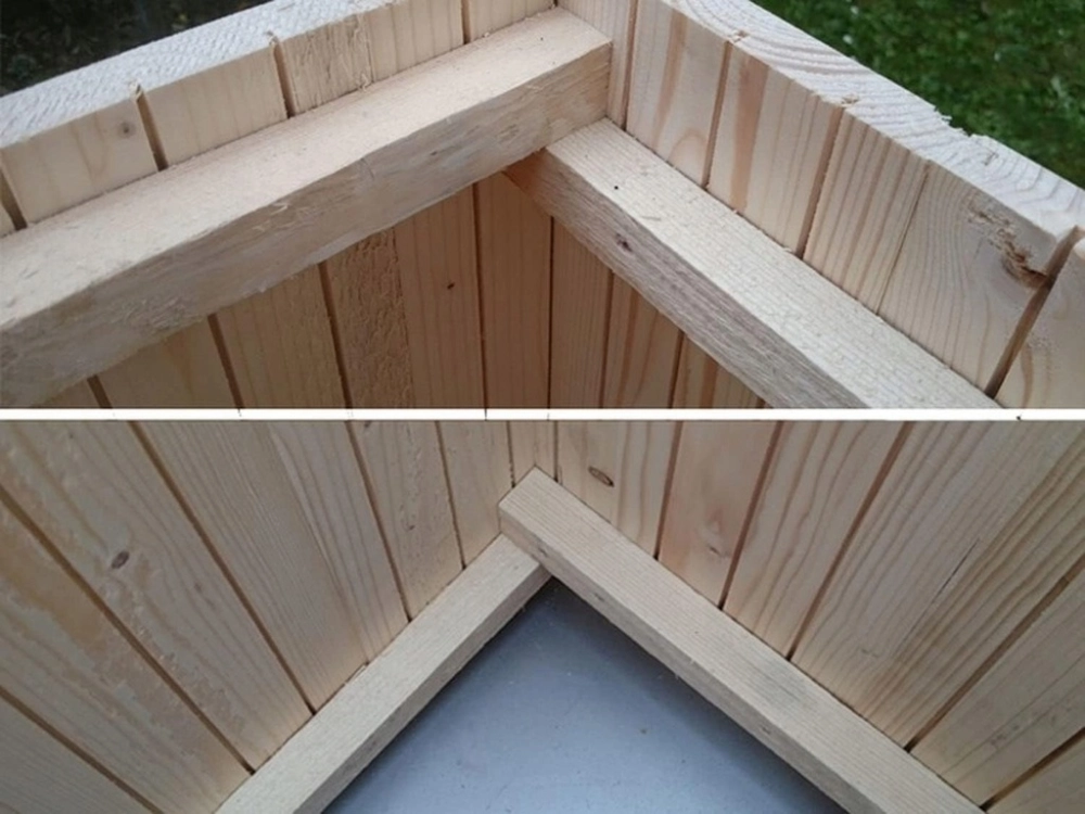 WĘDZARNIA OGRODOWA DREWNIANA 50x50x50 PALENISKO 20x20x25 IMPREGNOWANA PLUS