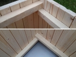 WĘDZARNIA OGRODOWA DREWNIANA 50x50x50 PALENISKO 20x20x25 IMPREGNOWANA PLUS