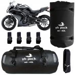 WODOODPORNA TORBA MOTOCYKLOWA NA MOTOR ROWER RAMIĘ SAKWA BAGAŻOWA 40 L