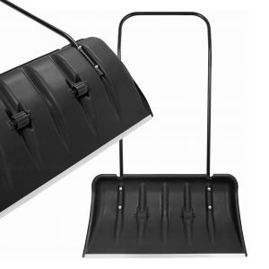 Schneekratzer 82 x 140 cm Schneeräumschaufel Pflug Black Shock