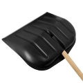 łopat do śniegu w kolorze czarnym ze stylem drewnianym - CZARNE łopaty śniegowe