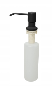 Spülmaschinen-Seifenspender, schwarz, 300 ml, für Spülbecken