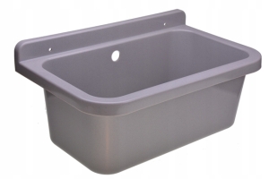Spülbecken, Waschbecken, Mehrzweckspülbecken, Schüssel, Grau 55, für Garage, Waschküche
