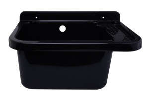 Spülbecken, Waschbecken, 60 schwarze Spülbecken, Garage, Waschküche, Heizungsraum
