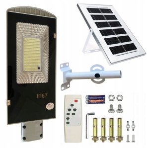 Gartenlaterne, Solarlampe für Mast, stark, 300 W, Straßenbeleuchtung, 299 LEDs