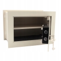 SEJF MECHANICZNY DO WMUROWANIA 33X20X23CM NA DOKUMENTY PIENIĄDZE NA KLUCZ