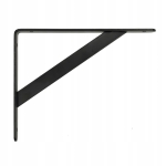 KĄTOWNIK WSPORNIK POD PÓŁKĘ BLAT WMACNIANY MK 280X400X30X4 CZARNY