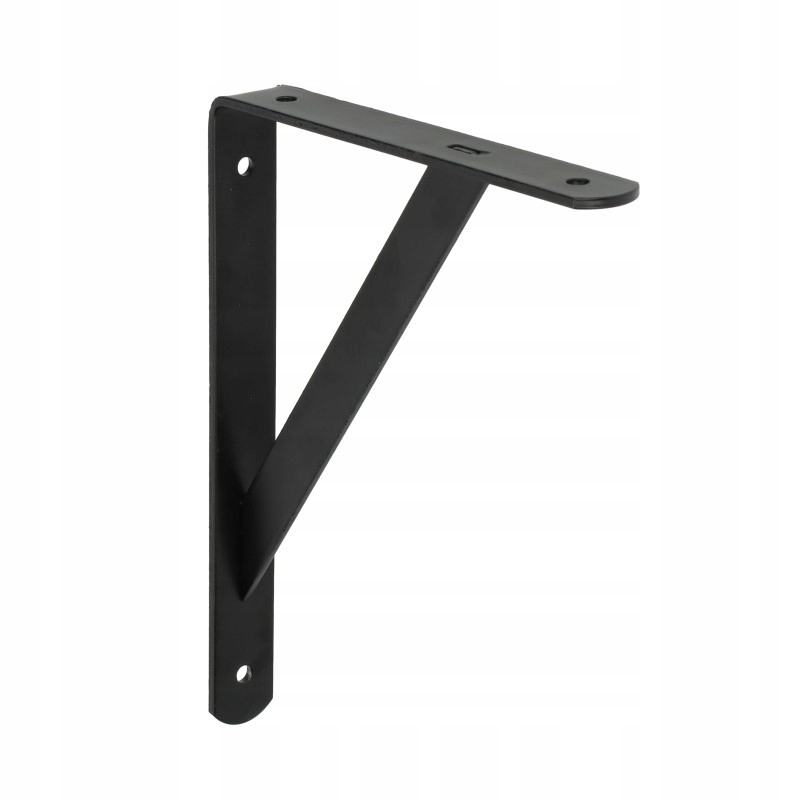 KĄTOWNIK WSPORNIK POD PÓŁKĘ BLAT WMACNIANY MK 200X250X30X4 CZARNY