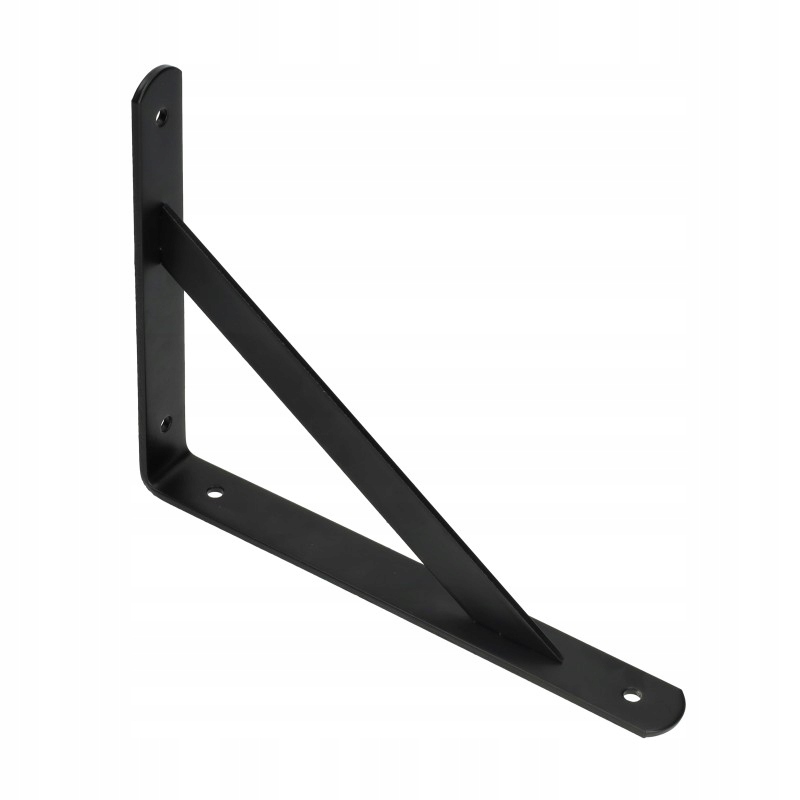 KĄTOWNIK WSPORNIK POD PÓŁKĘ BLAT WMACNIANY MK 200X250X30X4 CZARNY