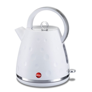 Elektrischer Wasserkocher, kabellos, Küchensiebfilter, 1,7 l, 2000 W, weiß