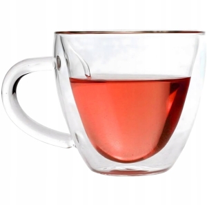 HERZFÖRMIGES, DOPPELWANDIGES, HITZEBESTÄNDIGES GLAS, 250 ml