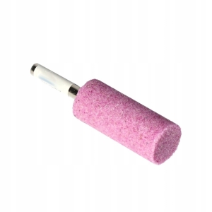 Schleifstein am Schaft 25x50x6mm rosa Zylinder