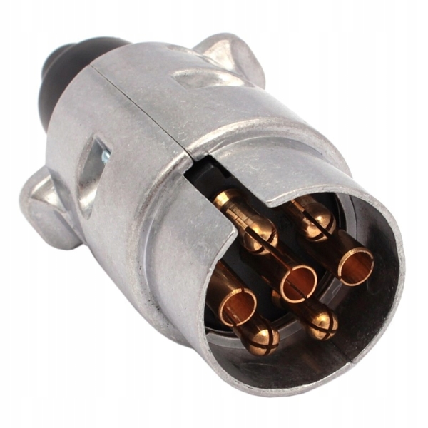 WTYK GNIAZDA 7 PIN 12V ALUMINIOWY WGAL DO PRZYCZEP SAMOCHODOWYCH