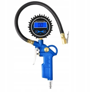 Digitale Reifendruckpistole mit elektronischem Manometer zum Aufpumpen von Reifen und Felgen (14 bar)
