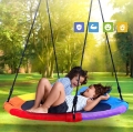 HUŚTAWKA OGRODOWA DUŻA 100CM BOCIANIE GNIAZDO DLA DZIECI STELAŻ HAMAK