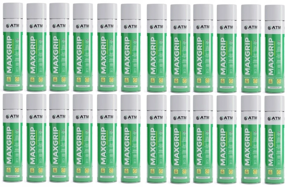 24szt MAXGRIP KLEJ KONTAKTOWY W SPRAYU 600 UNIWERSALNY WODOODPORNY DO MEBLI