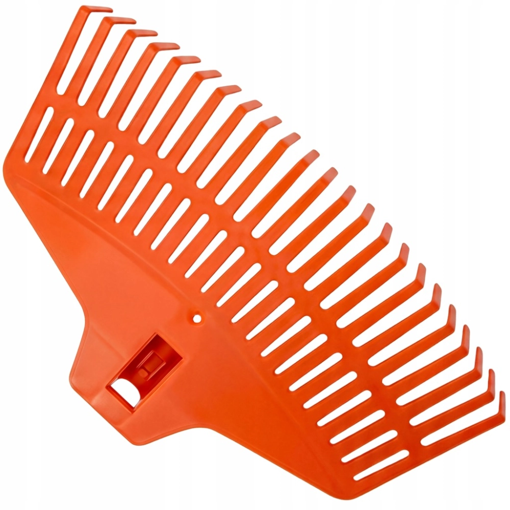 GRABIE PLASTIKOWE 38 cm 21 ZĘBÓW ABS DO LIŚCI TRAWY GRABKI POMARAŃCZOWE