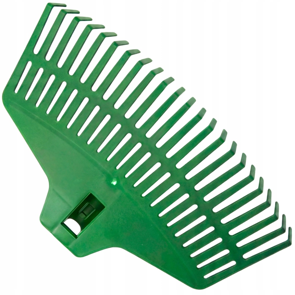 GRABIE PLASTIKOWE 38cm 21 ZĘBÓW ABS DO LIŚCI TRAWY GRABIENIA GRABKI ZIELONE