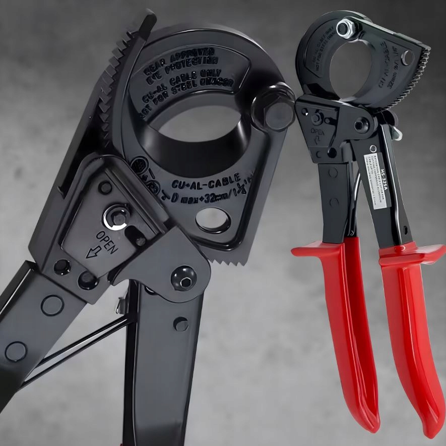 NOŻYCE ZAPADKOWE OBCINAK OBCINACZKI DO KABLI PRZECINAK IZOLOWANE 240mm2
