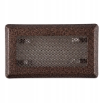 KRATKA WENTYLACYJNA KOMINKOWA KOMINOWA 10x20 cm METALOWA MALOWANA MIEDZIANA