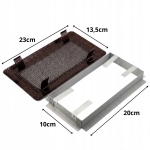 KRATKA WENTYLACYJNA KOMINKOWA KOMINOWA 10x20 cm METALOWA MALOWANA MIEDZIANA