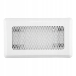 KRATKA WENTYLACYJNA KOMINKOWA KOMINOWA 10x20 cm METALOWA MALOWANA BIAŁA