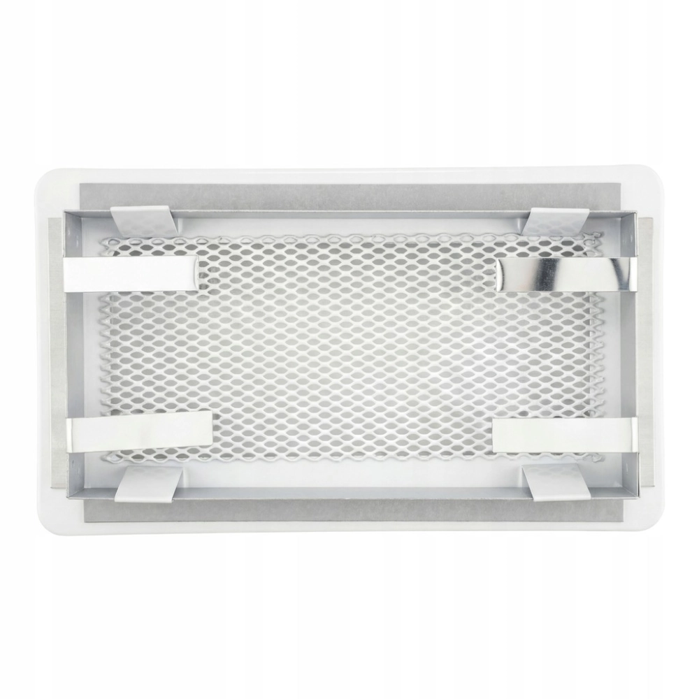 KRATKA WENTYLACYJNA KOMINKOWA KOMINOWA 10x20 cm METALOWA MALOWANA BIAŁA