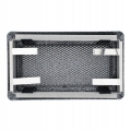 KRATKA WENTYLACYJNA KOMINKOWA KOMINOWA 10x20 cm METALOWA MALOWANA SREBRNA