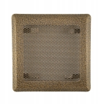 KRATKA WENTYLACYJNA KOMINKOWA KOMINOWA 16x16 cm METALOWA MALOWANA ZŁOTA