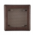 KRATKA WENTYLACYJNA KOMINKOWA KOMINOWA 16x16 cm METALOWA MALOWANA MIEDZIANA