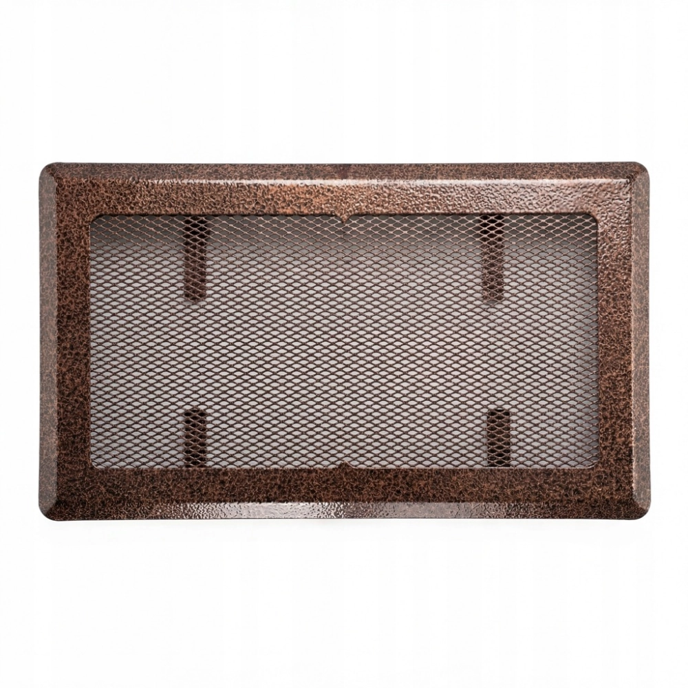 KRATKA WENTYLACYJNA KOMINKOWA KOMINOWA 16x30 cm METALOWA MALOWANA MIEDZIANA