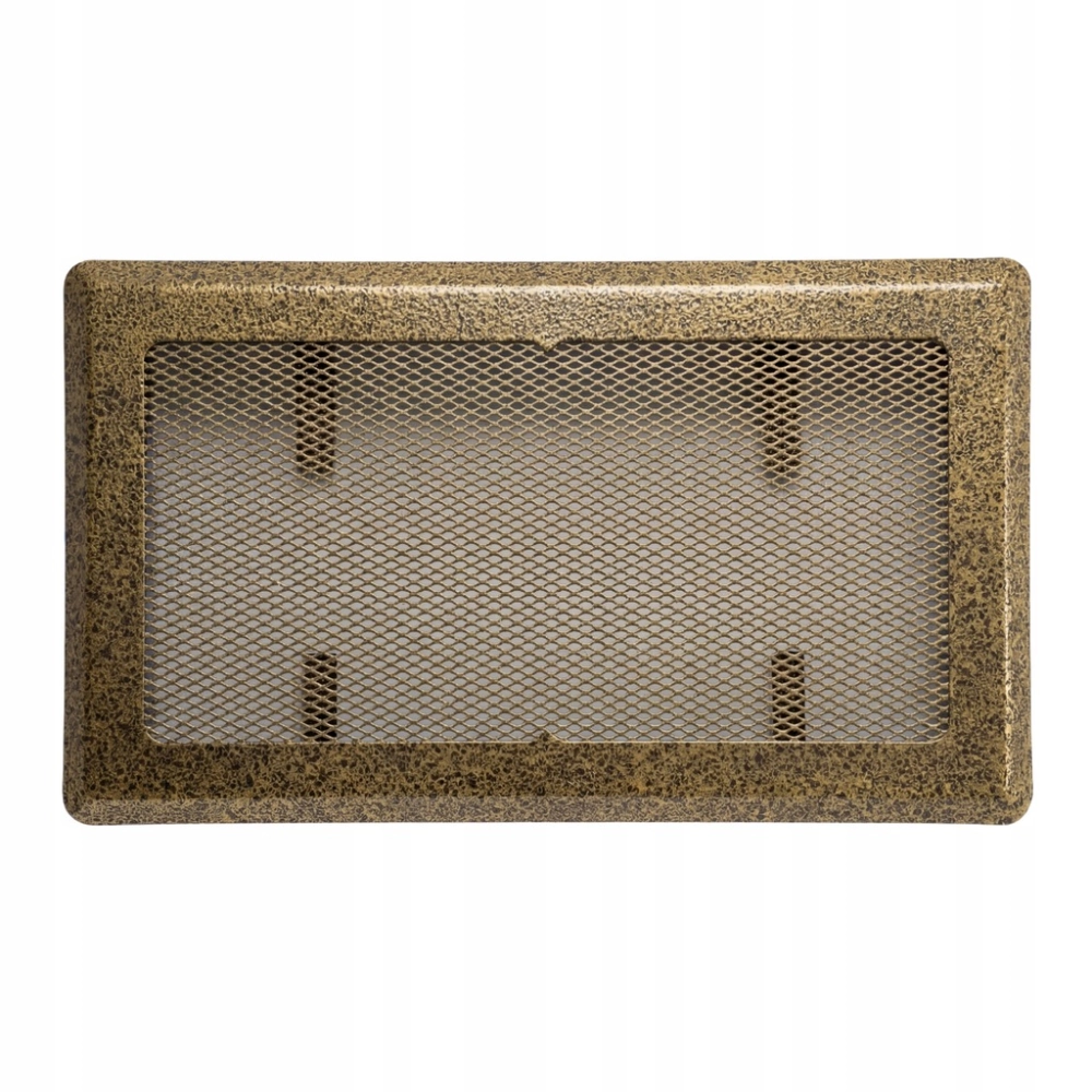 KRATKA WENTYLACYJNA KOMINKOWA KOMINOWA 16x30 cm METALOWA MALOWANA ZŁOTA