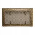 KRATKA WENTYLACYJNA KOMINKOWA KOMINOWA 16x30 cm METALOWA MALOWANA ZŁOTA