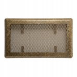 KRATKA WENTYLACYJNA KOMINKOWA KOMINOWA 16x30 cm METALOWA MALOWANA ZŁOTA