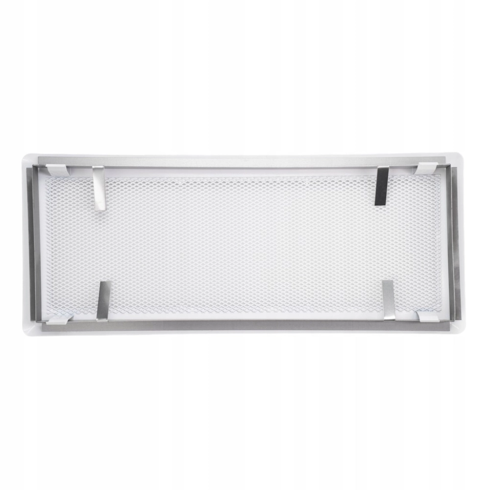 KRATKA WENTYLACYJNA KOMINKOWA KOMINOWA 16x45 cm METALOWA MALOWANA BIAŁA