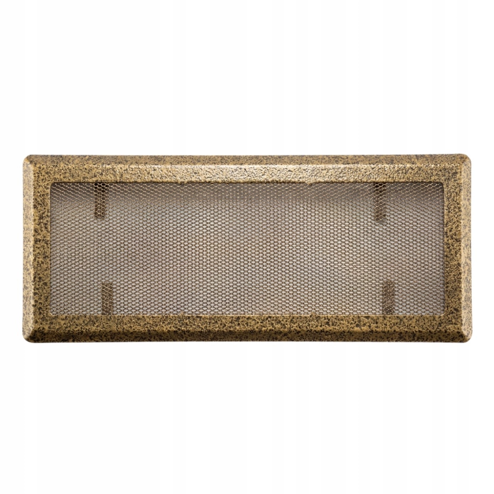 KRATKA WENTYLACYJNA KOMINKOWA KOMINOWA 16x45 cm METALOWA MALOWANA ZŁOTA