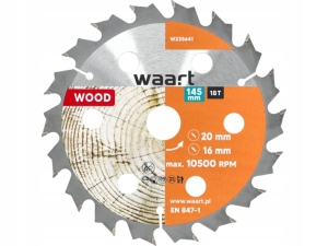 WIDIA Sägeblatt 145 x 20 mm, 18 Zähne, WIDIA Zähne für Holz