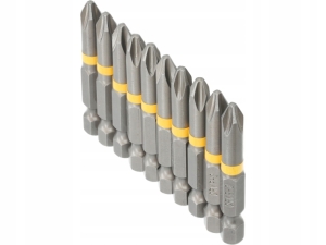 Kreuzschlitzschraubendreher-Bits PH2 x 50 mm, 10er-Set