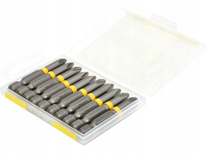 KOŃCÓWKI WKRĘTAKOWE KRZYŻOWE PH2 X 50MM ZESTAW 10SZT