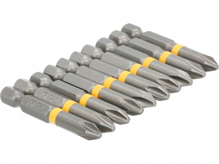 KOŃCÓWKI WKRĘTAKOWE KRZYŻOWE PH2 X 50MM ZESTAW 10SZT