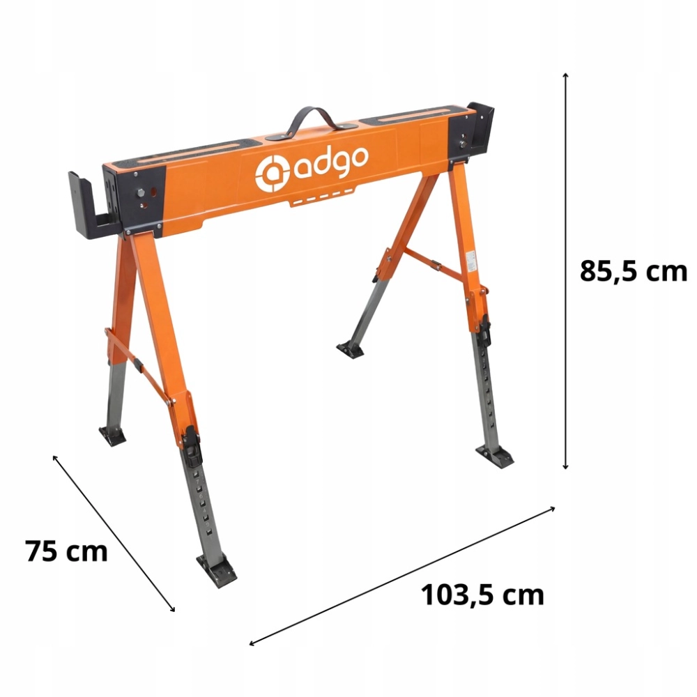STOJAK ROBOCZY Z REGULACJĄ WYSOKOŚCI 613-855 MM STATYW NOŚNOŚĆ 200 KG