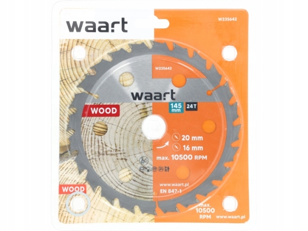 TARCZA TNĄCA DO PILARKI WIDIOWA 145X20 MM 24T ZĘBÓW WIDIOWYCH DO DREWNA